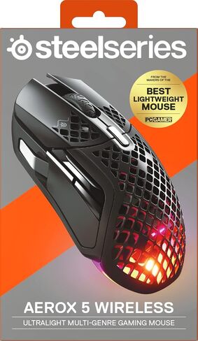 SteelSeries Aerox 5 Wireless Gaming Mouse (Black) (Renewed) in Saudi Arabia