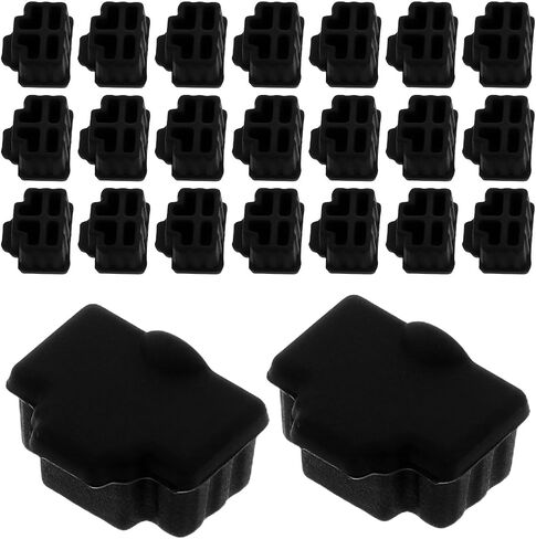 Toyvian 100pcs Silicone Ethernet Jack Dust Stopper for Desktop Computers and Ethernet Jacks, Soft Surface Tight Grip and Dust Protection, it Maintenance and Home Use in Saudi Arabia