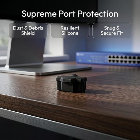 100pcs Rj45 Ethernet Port Dust Plug Silicone Cover for Network Equipment and Ethernet Jack, Soft Waterproof Protective Cap that Maintains Tight Grip and Prevents Loss, for Home in Saudi Arabia