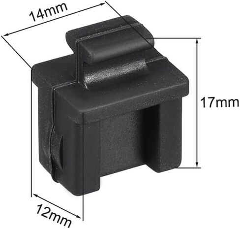 SFP Port Silicone Dust Caps 30 Pack Anti Dust Plug Black 14x12x17mm in Saudi Arabia