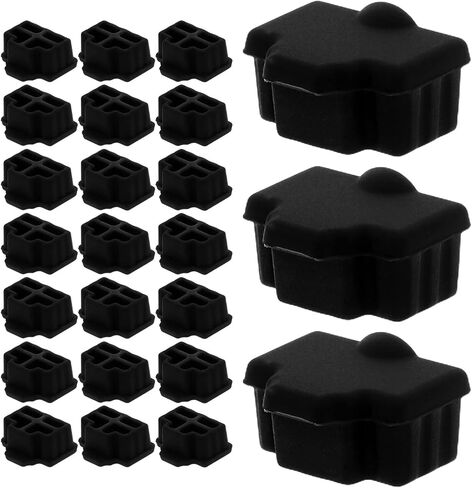Generic 100pcs Silicone Ethernet Port Dust Cover Caps for Network Ports and Ethernet Jacks, Soft Reusable Rj45 Anti-dust Plugs Tight Grip for Home Network Upgrades and Computer Protection in Saudi Arabia