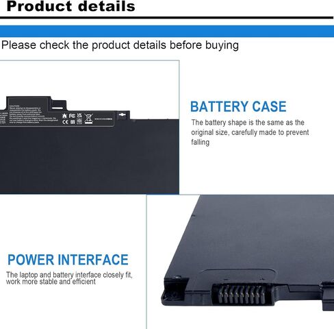 ASUNCELL CS03XL Battery for HP Elitebook 840 850 755 745 G3 G4 ZBook 15u G3 G4 Series 46Wh in Saudi Arabia