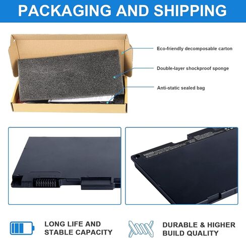 ASUNCELL CS03XL Battery for HP Elitebook 840 850 755 745 G3 G4 ZBook 15u G3 G4 Series 46Wh in Saudi Arabia