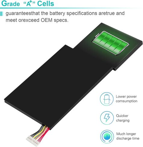 TREE.NB BTY-M6K Laptop Battery Compatible with MSI GS63VR GS73VR 7RG Stealth Pro GF63 Thin 8RB 8RC 8RD 9SC GF75 Thin 10SDR 9SEXR 9SD GS73 8RF MS-16K3(11.4V-52.4Wh) in Saudi Arabia