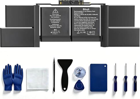 A1953 Replacement Battery for MacBook Pro A1990 (Mid 2018 2019) MacBook Pro 15" EMC 3215 EMC 3359 MV902LL/A MV912LL/A MV922LL/A MV932LL/A MV942LL/A MV952LL/A MR962LL/A MV962LL/A in Saudi Arabia