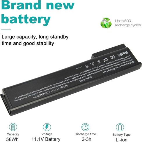TREE.NB CA06 CA06XL Battery for HP ProBook 640 645 650 655 G0 G1, fits Hp Spare 718677-421 718678-421 718755-001 718756-001 HSTNN-DB4Y HSTNN-LB4X HSTNN-LB4Y HSTNN-LB4Z HSTNN-LP4Z in Saudi Arabia