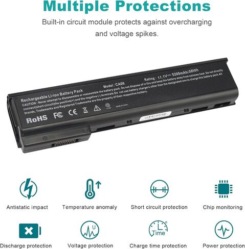 TREE.NB CA06 CA06XL Battery for HP ProBook 640 645 650 655 G0 G1, fits Hp Spare 718677-421 718678-421 718755-001 718756-001 HSTNN-DB4Y HSTNN-LB4X HSTNN-LB4Y HSTNN-LB4Z HSTNN-LP4Z in Saudi Arabia