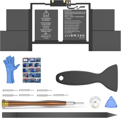 A1707 Battery Replacement, A1820 Battery for MacBook Pro 15 inch 2016 2017 Touch Bar Version Model EMC 3162 3072 Identifier MacBookPro13,3 & MacBookPro14,3 (A1707 A1820 Battery & Tool Set) in Saudi Arabia