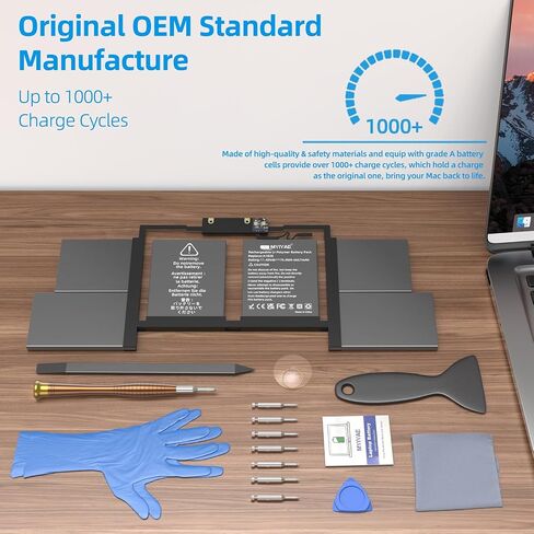 A1707 Battery Replacement, A1820 Battery for MacBook Pro 15 inch 2016 2017 Touch Bar Version Model EMC 3162 3072 Identifier MacBookPro13,3 & MacBookPro14,3 (A1707 A1820 Battery & Tool Set) in Saudi Arabia