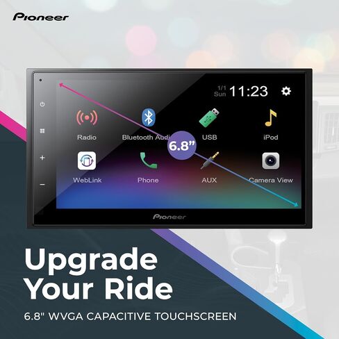 Pioneer DMH-342EX 6.8" Capacitive Touchscreen Double Din Car Stereo in Saudi Arabia
