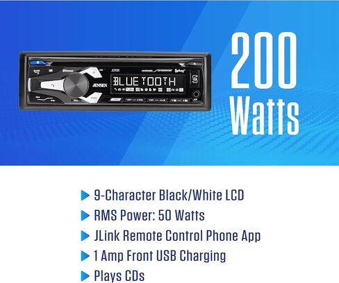Jensen JCR311 Single DIN Bluetooth Car Stereo with CD Player, AM/FM, USB in Saudi Arabia