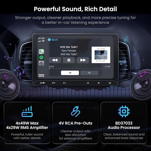 ATOTO F7WE 10.1" QLED Double DIN Car Stereo,Wireless CarPlay & Android Auto in Saudi Arabia