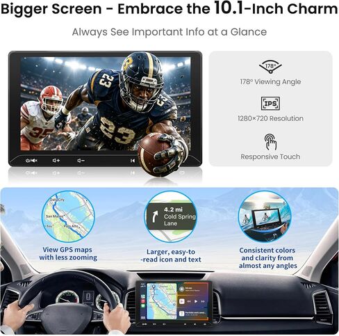 ATOTO F7WE 10.1" QLED Double DIN Car Stereo,Wireless CarPlay & Android Auto in Saudi Arabia