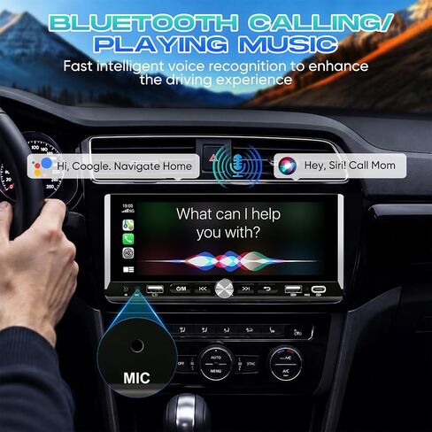 6.9" Single Din Radio Support Wireless Apple Carplay & Android Auto in Saudi Arabia
