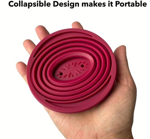 Attsky Collapsible Pour Over Coffee Dripper for Camping, 2-Pack, Red in Saudi Arabia