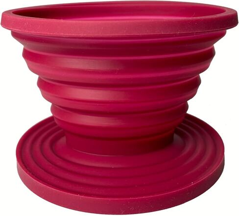 Attsky Collapsible Pour Over Coffee Dripper for Camping, 2-Pack, Red in Saudi Arabia