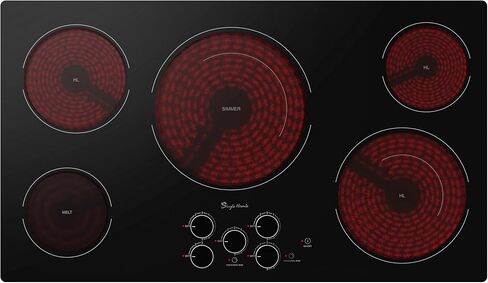 2 Burner Electric Cooktop 110v, Plug in Stove Top Burner, Countertop & Built-in Electric Burner with Touch Control, 9 Power Levels, Timer, Multiple Safety Protection, 1800W in Saudi Arabia