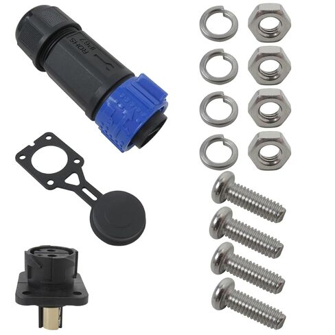 Trolling Motor Plug Receptacle Set, 12V/24V/ 36V/48V Plug for Trolling Motor, Electric Down Riggers, Deep Drop Electric Fishing Reels and DC Powered Connector in Saudi Arabia