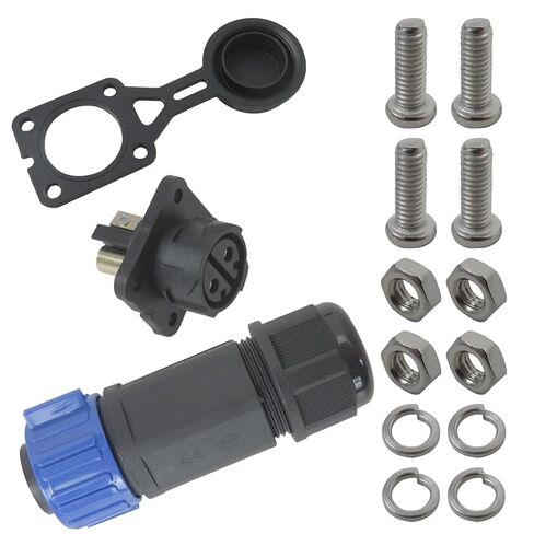 Trolling Motor Plug Receptacle Set, 12V/24V/ 36V/48V Plug for Trolling Motor, Electric Down Riggers, Deep Drop Electric Fishing Reels and DC Powered Connector in Saudi Arabia