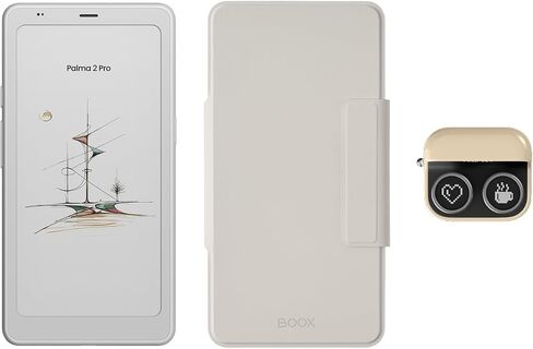 BOOX Palma2 Pro White + Case Khaki + Tappy Yellow Bundle in Saudi Arabia