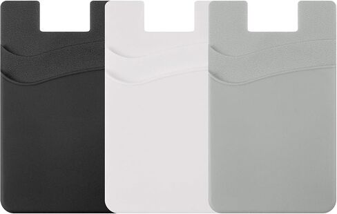 3 Pcs Card Holder for Back of Phone,Silicone Back Card Holder in Saudi Arabia