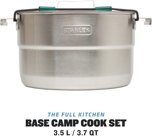 Stanley Adventure Full Kitchen Basecamp Camping Cook Set - 11 Piece, Pot With Vented Lid - Cookware for Backpacking, Hiking and Camping in Saudi Arabia