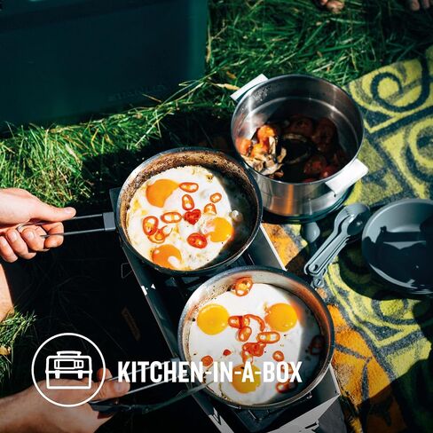 Stanley Adventure Full Kitchen Basecamp Camping Cook Set - 11 Piece, Pot With Vented Lid - Cookware for Backpacking, Hiking and Camping in Saudi Arabia