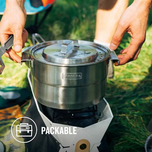 Stanley Adventure Full Kitchen Basecamp Camping Cook Set - 11 Piece, Pot With Vented Lid - Cookware for Backpacking, Hiking and Camping in Saudi Arabia
