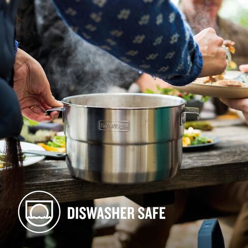 Stanley Adventure Full Kitchen Basecamp Camping Cook Set - 11 Piece, Pot With Vented Lid - Cookware for Backpacking, Hiking and Camping in Saudi Arabia