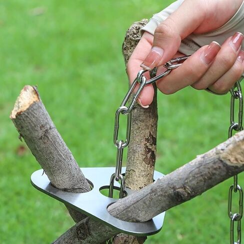 Campfire Tripod,Campfire Cooking Equipment,Dutch Oven Accessories,Silver in Saudi Arabia