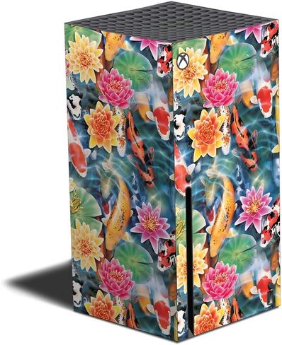 MightySkins Skin Compatible with Xbox Series X - Koi Pond | Protective, Durable, and Unique Vinyl Decal wrap Cover | Easy to Apply, Remove, and Change Styles | Made in The USA (MIXBSERX-Koi Pond) in Saudi Arabia