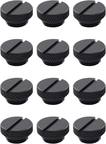 Dracaena.io 2-Pack G1/4 Stop Plug Fitting, Black, Coin Slot, Brass/Copper in Kuwait