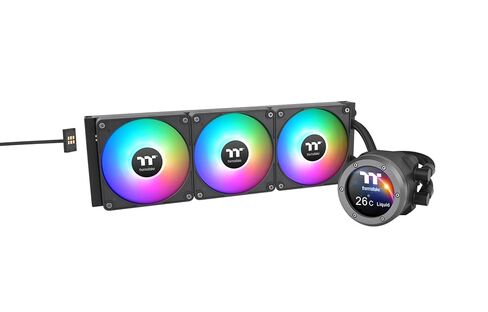 Thermaltake TH360 V2 Ultra EX ARGB AIO Cooler/Snow/Water Block 2.1" LCD/Fan 120 * 3/Magnetic Quick Connection/MB ARGB Sync Control/LCD Software Control/CL-W426-PL12SW-A in Saudi Arabia