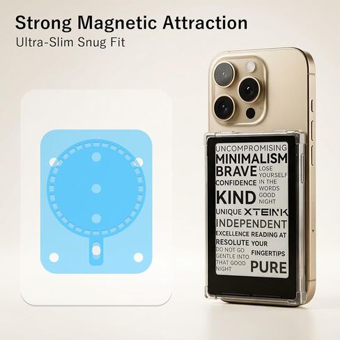 Clear Magnetic Protective Case for XTEINK X3 E-Book Reader | Strong Magnetic Hold & Ultra-Thin Lightweight Durable Cover, 2 Pack Anti-Scratch Ultra Clear Screen Protector Film in Kuwait