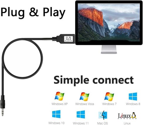 كابل TTL-232R-5V-AJ USB إلى UART مع إشارات UART + 5V TTL Level UART كابل تصحيح رقاقة FT232RQ لـ Arduino/Raspberry Pi/ESP32 متوافق مع نظام التشغيل Windows // Linux/MAC OS. in Saudi Arabia