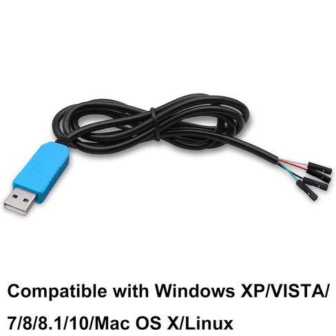 PL2303TA USB to TTL RS232 Serial Download Cable Adapter - PL2303 Debug Console Upgrade Module Cable, for Satellite Receiver Flashing, Lab Testing, MCU Communication, Raspberry Pi -3 Pack in Saudi Arabia