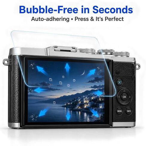 Model-Specific Custom Fit for Ricoh Pentax Q10/Q Camera Screen Protector – 2-Pack, 0.3mm 9H Hardness Tempered Glass, Full-Screen Edge-to-Edge, Bubble-Free, Anti-Scratch, Easy Installation in Saudi Arabia