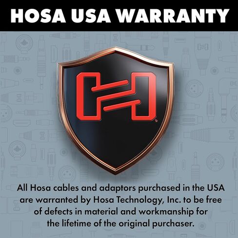 Hosa CMS-110 وصلة ستيريو، 3.5 ملم TRS إلى 1/4 بوصة TRS، 10 أقدام in Saudi Arabia