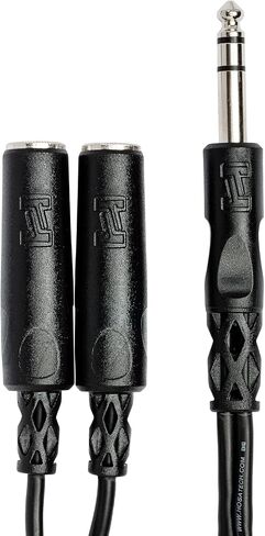 Hosa YPP-118 Y Cable, 1/4 Inch TRS to Dual 1/4 Inch TRSF in Saudi Arabia