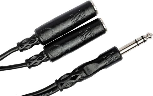 Hosa YPP-118 Y Cable, 1/4 Inch TRS to Dual 1/4 Inch TRSF in Saudi Arabia