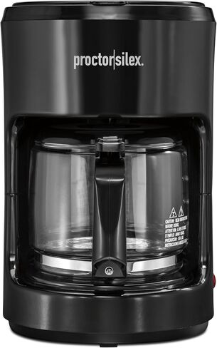 Proctor Silex 10-Cup Coffee Maker, Works with Smart Plugs That Are Compatible with Alexa, Auto Pause and Serve, Black (48351PS) in Saudi Arabia