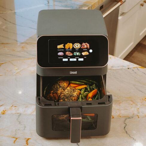 مقلاة هوائية LIVWELL Touch IQ بسعة 7 لتر مع شاشة لمس TFT عالية الدقة in Saudi Arabia