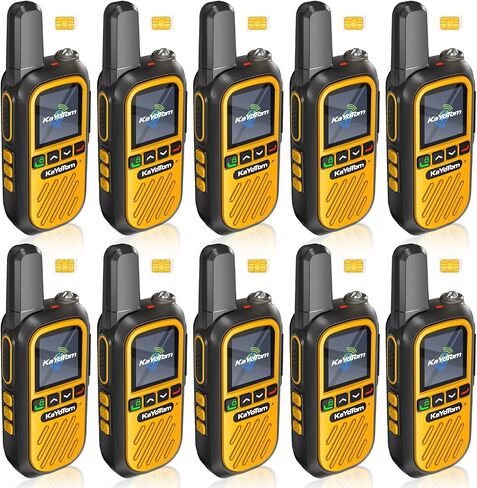 (مجاني مدى الحياة) أجهزة اتصال لاسلكية طويلة المدى عالمية غير محدودة المدى 4G LTE PoC أجهزة راديو ثنائية الاتجاه (5000+ ميل) متينة ومقاومة للغبار قابلة لإعادة الشحن للبناء وأساطيل الشاحنات والعائلات (عبوة من قطعتين وبطاقة SIM) in Saudi Arabia