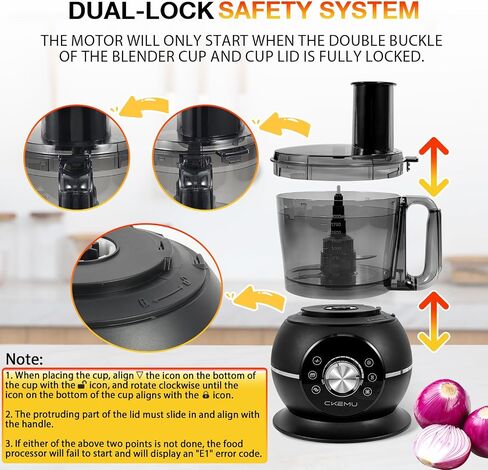 12 Cup Smart Food Processor, Electric Food Chopper in Saudi Arabia