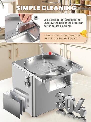 NEWTRY Commercial 4 in 1 Vegetable Processor, 250W Electric Fruit Dicer in Saudi Arabia