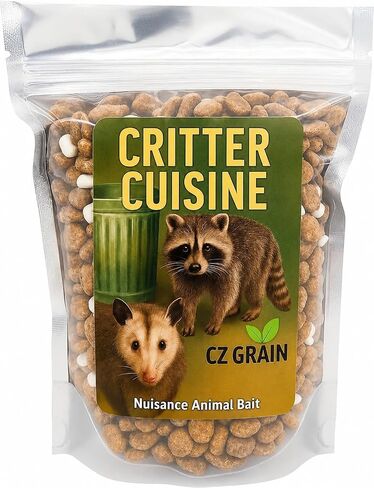 CZ Grain Critter Bait - Predator Blend, Lure Raccoon, Opossum, Fox, Skunk, Mink, Weasel, Bobcat, Coyote - Blend of Cat Food and Marshmallows (12 Ounces) in Kuwait