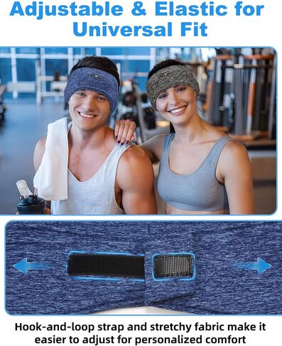 Adjustable Bluetooth Sleeping Headphones Headband for Men Women 2PCS in Saudi Arabia