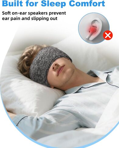 Adjustable Bluetooth Sleeping Headphones Headband for Men Women 2PCS in Saudi Arabia
