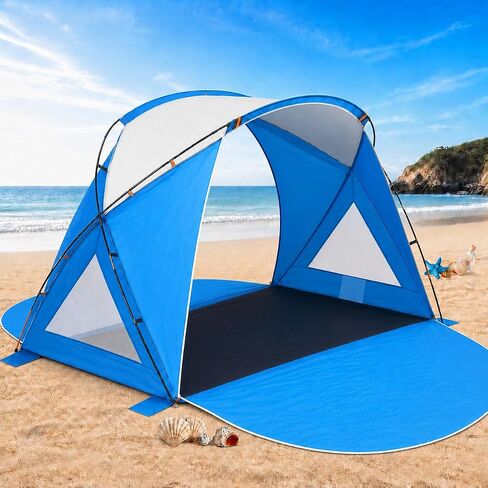Etto Beach Tent for 2-6 Person,UPF 50+ Sun Shelter with Dual Door Airflow in Saudi Arabia