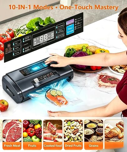 95KPa 10-in-1 Commercial Vacuum Sealer Double Heat Seal Device in Saudi Arabia